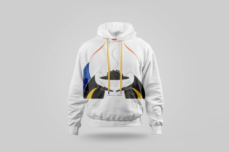 Hoodie — Floral Tie Guan Yin